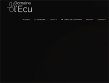Tablet Screenshot of domaine-ecu.com